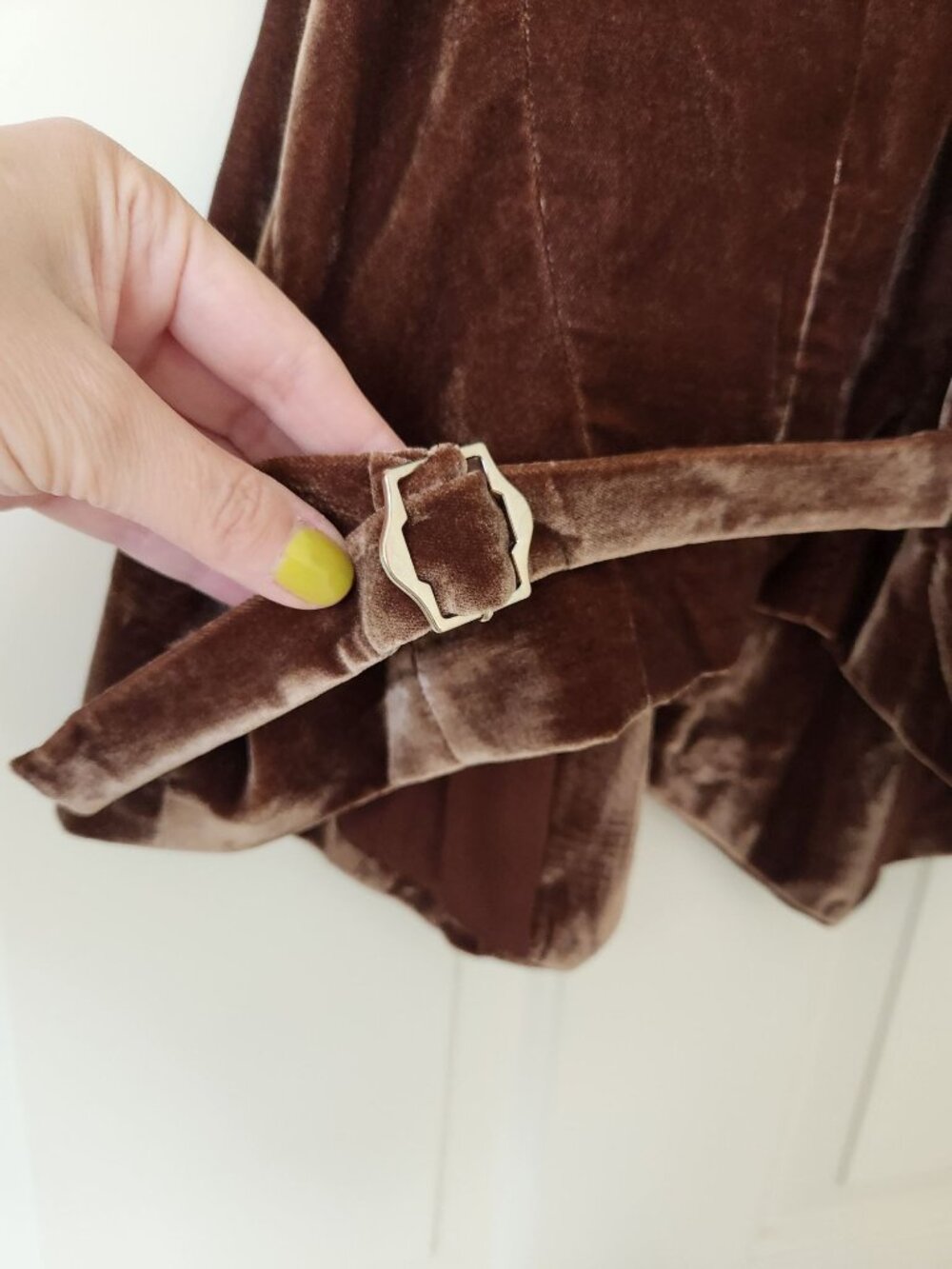 We The Free Brown Velvet Button-Front Vest Soft Boho Western Rodeo Festival XL - Picture 3 of 10
